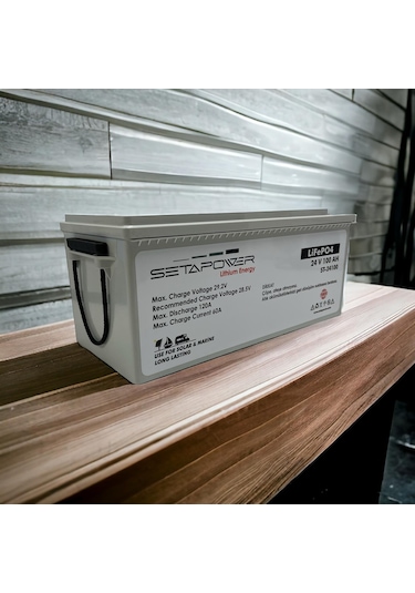 Setapower 24v 100ah Lifepo4 Abs Kasa Lityum Akü Solar/marine