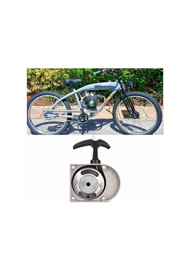 Lemestar Alüminyum Alçı 49-80cc İki Zamanlı Motor Bisikletleri İçin Kol Çekmeli Starter Tam Seti - Yüksek Dayanıklı, Sesiz Ve Kolay Kurulum