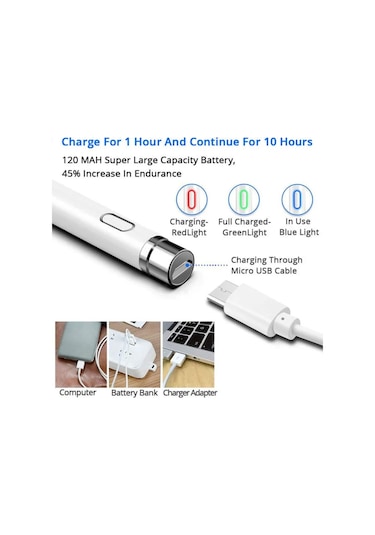 Lenovo Tab M10 Plus/m8/yoga/p11 Plus Uyumlu Active Stylus Dokunmatik Tablet Kalemi