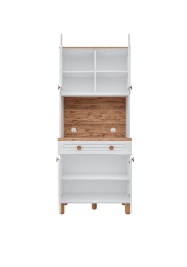 Rosa Kahve Köşesi - 93 Cm Mdf Mutfak Dolabı - Led Aydınlatmalı...