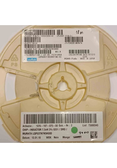 Lqp03tn7n5h00d 7.5nh 603 Smd Bobin 150 Adet