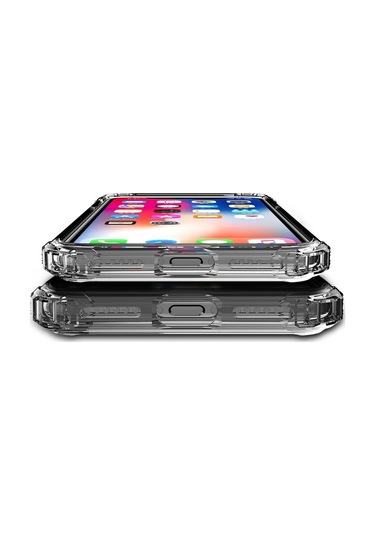 Apple Uyumlu iPhone Blogy 8 Plus 7 İle Crystal Fit Kılıf Smoke Black Siyah