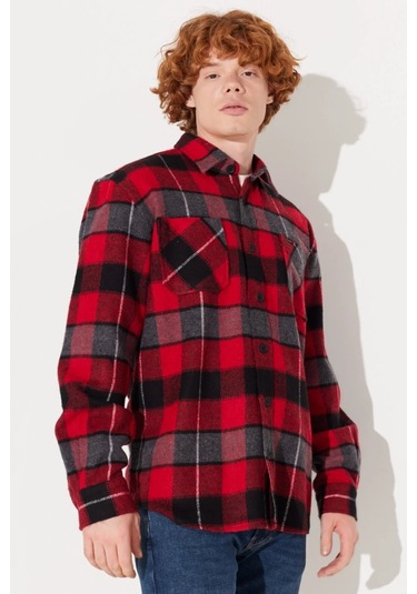Lee Regular Fit Kırmızı Erkek Oduncu Gömlek L232153600 001
