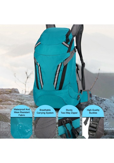 Padalink Su Gezginler İçin Hafif Ve Katlanabilir Sırt Çantası - Suya Dayanıklı Naylon Siyah