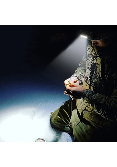 Geeksen Usb Şarjlı Abs Kafa Feneri, 400lm Beyaz Işık, Kırmızı-mavi Uyarı Fonksiyonu, Outdoor Ve İş Işığı, Şapka Üstüne Kliplenir Siyah