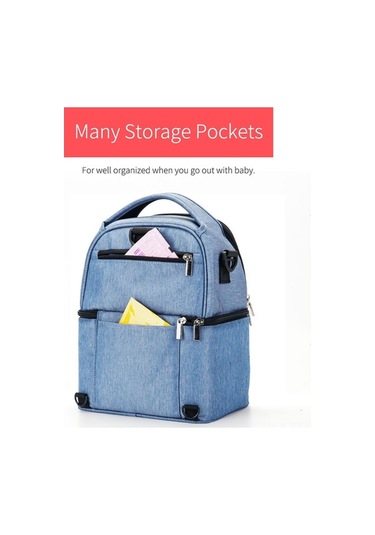 Ebitda Xindoker Elektrikli Süt Pompası Çantası - Mavi Mavi Yalıtımlı Saklama Çantası Mavi