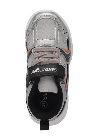 Slazenger KENDALL Çocuk Cırt Cırtlı Gri / Siyah Günlük Spor Ayakkabısı