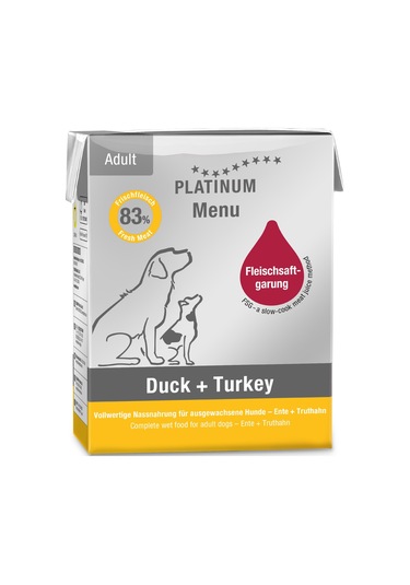 Platinum Ördekli Ve Hindili Köpek Yaş Maması 375 Gr