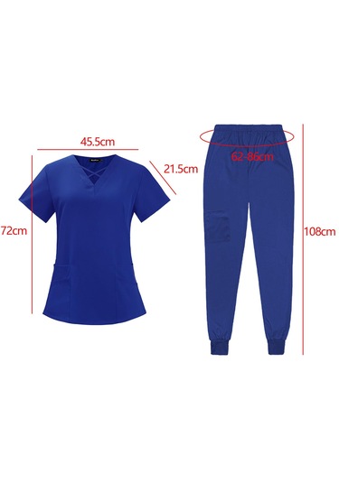 Suntek Kadın Scrubs Kozmetoloji Pet Shop Xl-açık-mavi