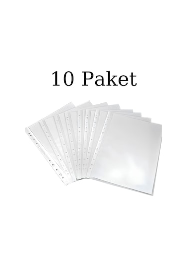 N'pratik Eco Şeffaf Poşet Dosya - 10 Paket 1000 Adet Dayanıklı Ve Kullanışlı