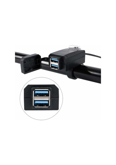 2 Usb Portlu Şarj Soketi Adaptörü Hızlı Şarj 3.0 12-24v Usb Cep Telefonu Güç Şarj Cihazı Anahtarl Diğer