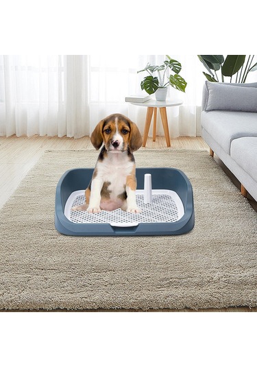 Homyl Yıkanabilir Pet Eğitim Tuvalet Tepsisi Açık-mavi