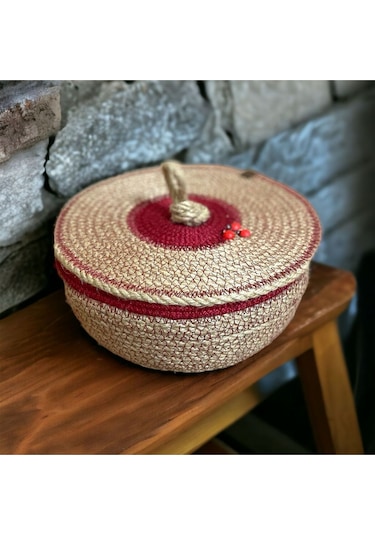 Hasır Sepet,jüt Sepet,%100 Doğal Hasır Sepet,çok Amaçlı Dekoratif Hasır Sepet, Karpuz Sepet