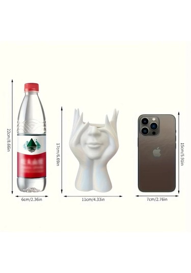 Fochsia Siyah Özgün Yaratıcı Vücut Sanatı Şekilli Makyaj Fırçası Standı Ve Kalemlik, El Yapımı Siyah