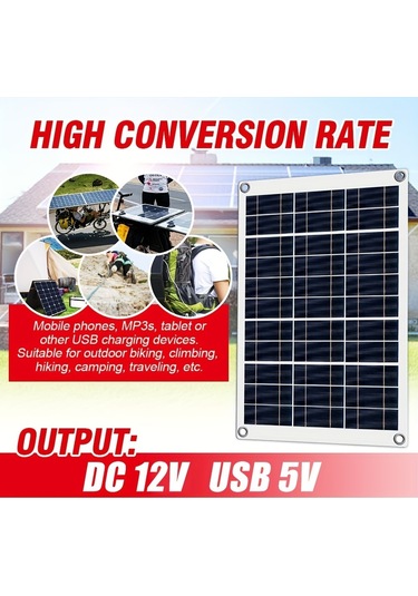 Araba İçin Usb Ve Kontrol Cihazı İle Komple Güneş Paneli Kiti