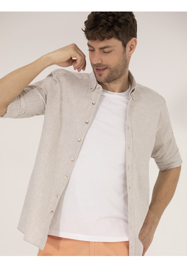 Pierre Cardin Erkek Açık Kahverengi Gömlek Desenli 50265119-vr002 Açık Kahverengi Pierre Cardin Erkek Açık Kahverengi Gömlek Desenli 50265119-vr002 Açık Kahverengi
