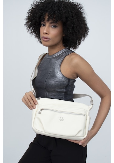 Benetton Bnt 1225 Çapraz Çanta Std / Bej Bej