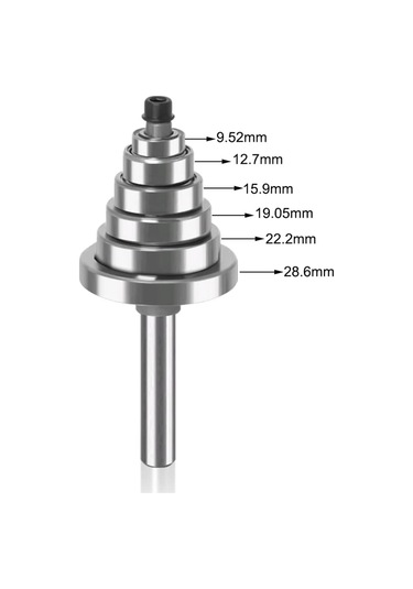 Jinchao-router Bitleri, 6, 8, 12mm Şafak Yönlendirici Biti 6 Rulmanlı, 1/2 'h 1/4' Shank Ahşap Kesici