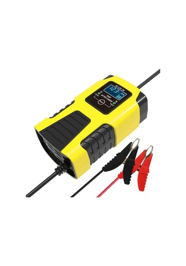 Pazly 6v 12v Akıllı Şarj Cihazı - 3 Aşamalı Hızlı Şarj, Lcd Ekran, Çoklu Koruma, Agm/gel/su Dolu Akü