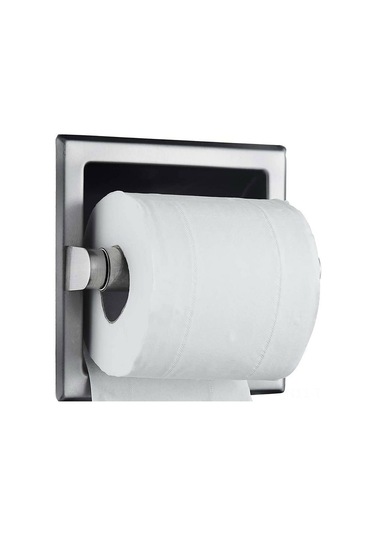 Skycity Gömülü Tuvalet Kağıdı Tutucu, 304 Çelik, Pas Ve Pas Koruma, Uzun Ömürlü, Kolay Kurulum, Mat Siyah, Boşluk Tasarrufu Gümüş