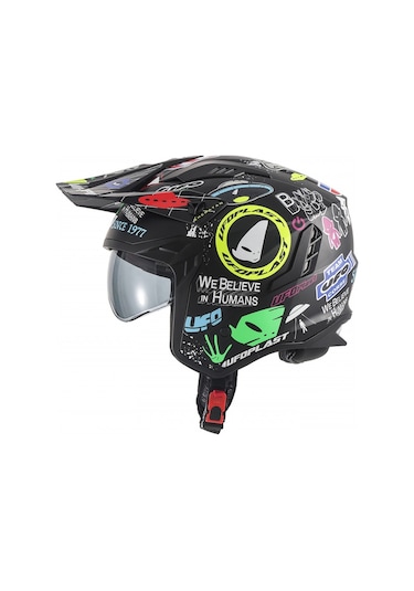 Ufo Plast Sheratan Jet Açık Kask Siyah