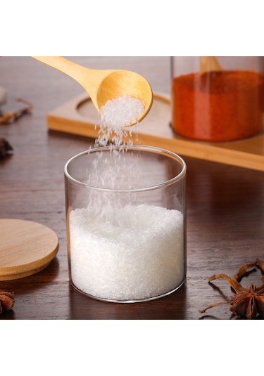 Sones Yaratıcı Borosilikat Şeffaf Baharat Kavanozu Mutfak Malzemeleri Tek Cam Kavanoz Diğer