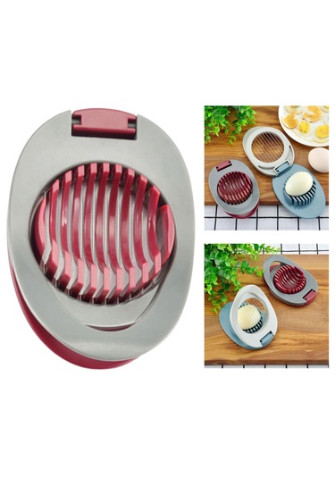 Suntek Paslanmaz Çelik Doğrama Bölmesi Yumurta Kesici Tel Kırmızı