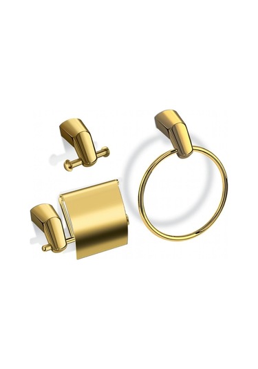 İsaoğlu Yapı Gold Banyo Aksesuar Seti Gold
