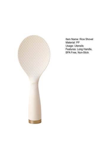 Turuncu Pirinç Küreği Uzun Saplı Sofra Gıda Sınıfı Modern Ayakta Kaşık Pişirme Aksesuarları Mutfak Malzemeleri