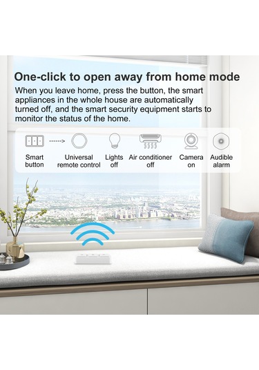 Aubyhe Zigbee Akıllı Kablosuz Anahtar 3 Yollu, Tuya Uygulaması İle Kontrol, Tıklama/çift Tıklama/uzun Basma Fonksiyonları, Akıllı Senaryo Özelleştirme