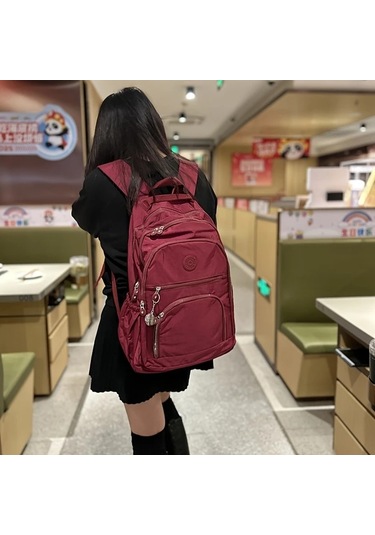 Honeybeeshop Yeşil Ordu Büyük Minimalist Spor Sırt Çantası Dayanıklı Nylon Laptop Tablet Bölmeli Yeşil Ordu