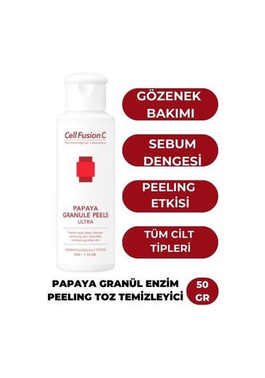 Cell Fusion C Papaya Granül Enzim Peeling Toz Temizleyici 50 G