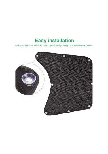 Youtek Kamyon Yan Cam Güneşlik Seti - Uv Korumalı, Isı Yalıtımlı, 60x55cm, Siyah, 2'li Paket