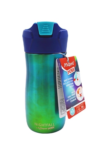 Maped Picnik Nightfall Pipetli Çelik Matara 430 ML Mavi 871299