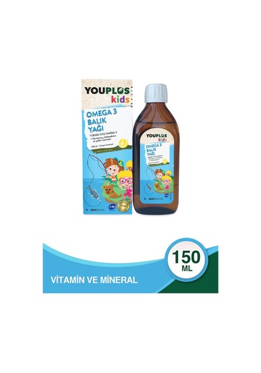 Youplus Kids Omega 3 150 Ml Balık Yağı