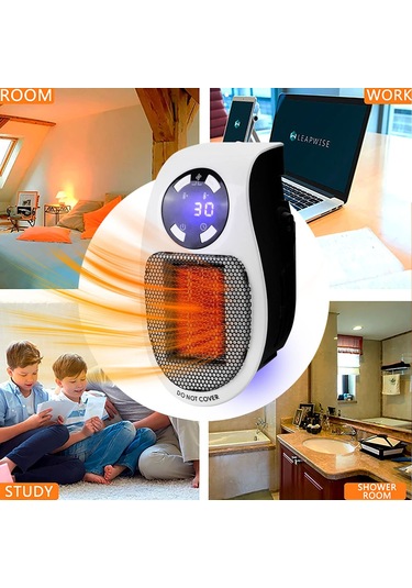 Geeksen "taşınabilir Uzaktan Kumandalı Seramik Isıtıcı - 500w Hızlı Isıtma, Zamanlayıcı Ve Led Ekranlı"