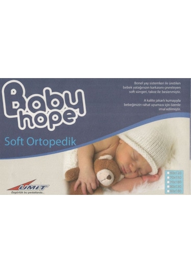 Babyhope Ortopedik Yaylı Bebek Yatak 90 x 140 CM