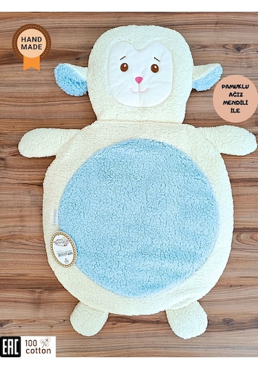 Bebek Alt Açma Minderi & Kuzu Nakış İşlemeli / Bebek Oyun Matı & Bakım Örtüsü /doğum Hediyesi