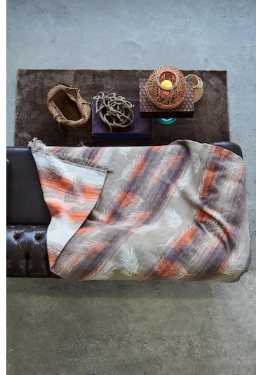 Sesli Home Lüks Peluş Battaniye 14190C Battal Boy 200X230 Kahverengi