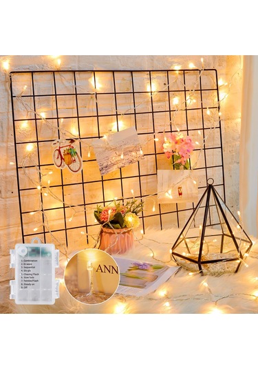 Suofeng Led Bakır Tel Işık Zinciri, Usb Kumandalı, 5m 50 Işık, Isınak Beyaz, Fotoğraf-kart Tutucu, Dekoratif Aydınlatma, Festivaller-iç Mekan