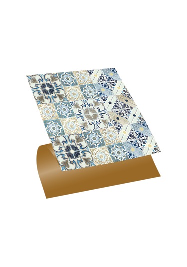 Tink Kendinden Yapışkanlı Renkli Fas4 019 Desenli Pvc Karo 30x30 Cm