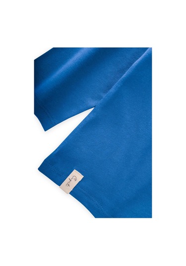 Mevsimlik Basic T-shırt 2-10 Yaş Mavi Mavi