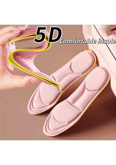 Fochsia Pembe 35-36 5d Yumuşak Tabanlı Spor Ayakkabı Astarı Koşu Rahat Nefes Alabilir Yorgunluk Önleyici