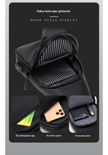 Aşınmaya Dayanıklı Çapraz Seyahat Çantası-mavi Mavi