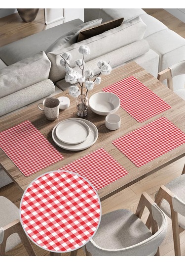 Joyarty "ıtaliya Tarzı" Servis Yerleri 30x46 Cm 135706234 Kırmızı