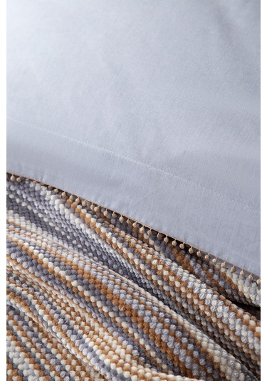 Çift Kişilik Lizbon Gri Yatak Örtülü Nevresimli Set Gri