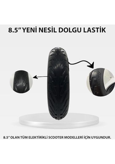 Xiaomi 8.5 İnç Elektrikli Scooter Dolgu Lastik (Sway)