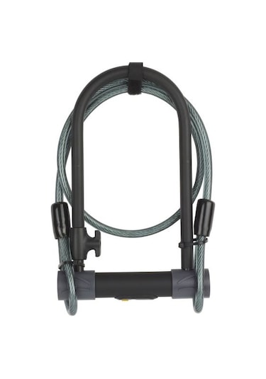 Yale Yüksek Güvenlikli Kablolu U Bisiklet Kilidi Gümüş Seri Çok Renkli