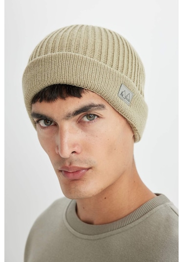 DeFacto Erkek Etiket Baskılı Bere C7150AX24WNKH353