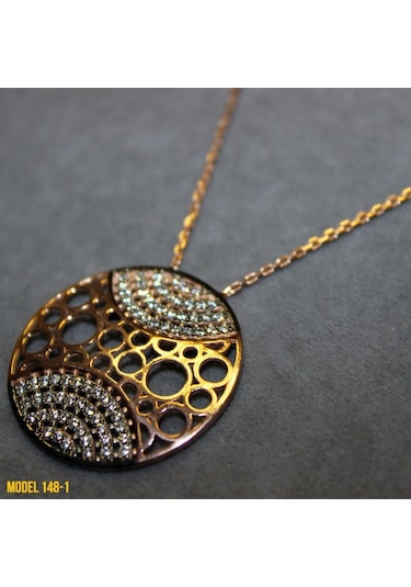 Osmanlı Motif Yuvarlak Kolye (407360813)